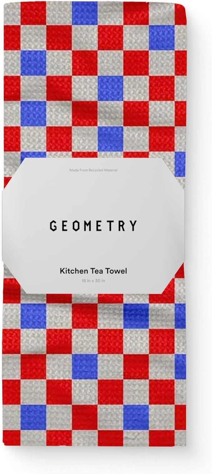Kitchen Towels - Quick Dry, Absorbent Microfiber Dish Towels for 4th of July, Memorial Day, Veterans Day, and Holiday Decor - Red, White, and Blue- Patriot Picnic