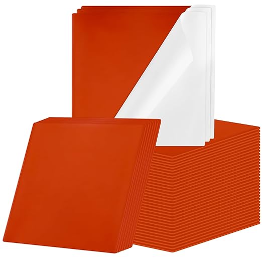 Amylove 60 Pcs Fire Putty Electrical Putty Pads Soundproofing Pads Fire Barrier Moldable Firestop Adhesive for Wall Openings Electrical Box, Red (7" x 7")
