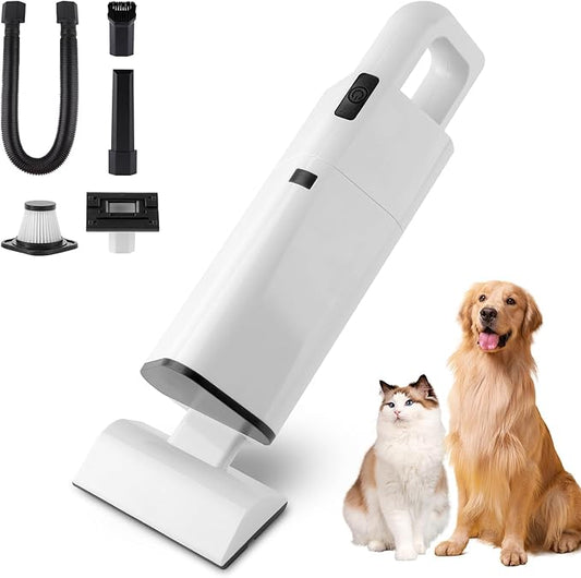 Cordless Vacuum Cleaner Handheld - 20000Pa Powerful Suction, 2-Speed Hand Vacuum Cordless Rechargeable for Car, Pet Hair, Stairs, Carpet, Couch - Portable Vac with HEPA Filter & 4 Attachments
