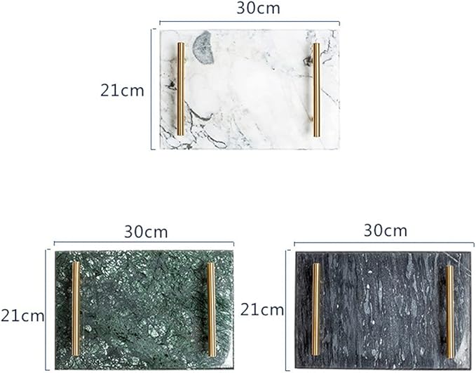 Home Nordic Style Marble Shelf Storage Tray Bathroom Wash Tray Exquisite Cup Tray Decoration Accessories (Color : D) (D)