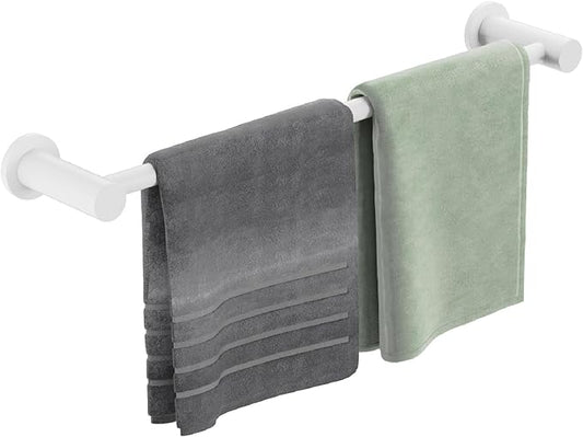 ULIBERMAGNET Magnetic Towel Holder, 1 Set Magnetic Towel Bar Holder with Adjustable Length, White Non-Slip Magnetic Towel Rod Rack for Refrigerator, Dishwasher, Oven, Laundry