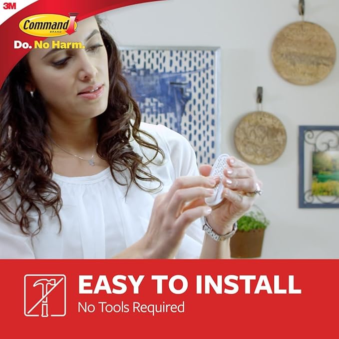 Command Medium Designer Hooks, 6 Hooks and 12 Strips, Damage-Free Hanging Wall Hook with Adhesive Strips, No Tools Great for Hanging, Organization and Storage, Holds up to 3 lb