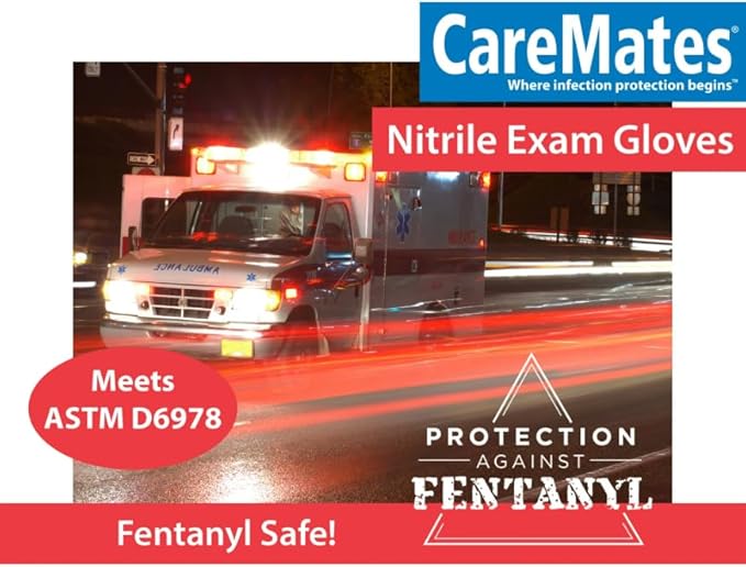 Nitrile Medical Exam Gloves, Latex Free Rubber, Powder Free, Extra Strong, 4 Mil Thick, Certified for Home Infusion, First Aid, Food Safe, Cleaning Gloves, Small, 300-Count