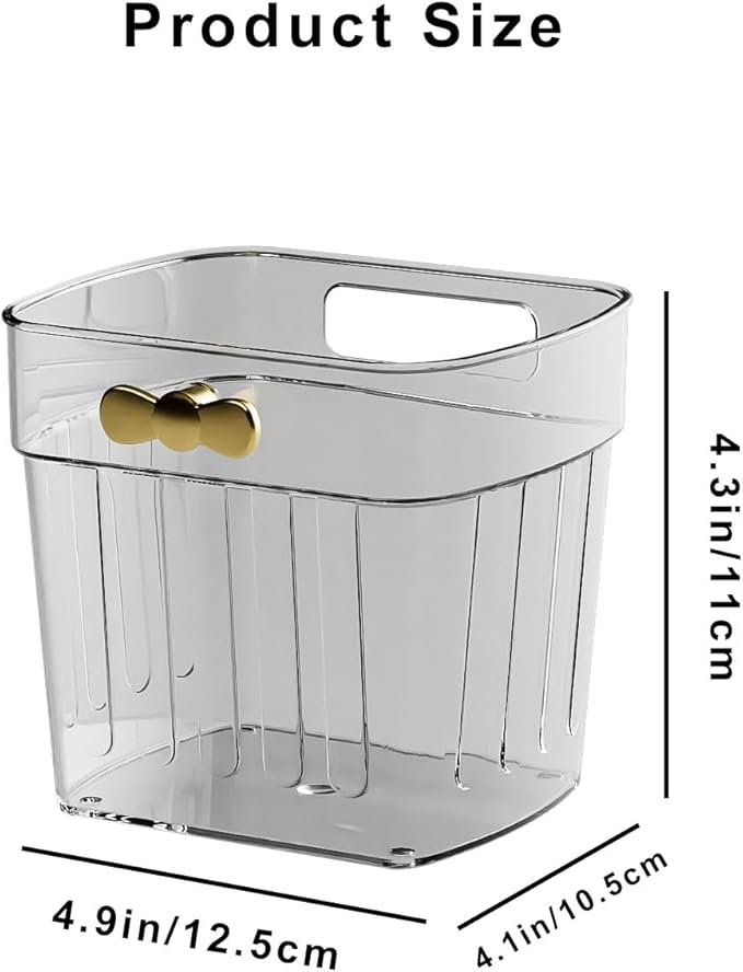 3 Pack Adhesive Cabinet Door Organizer, Kitchen Under Sink Organizer Caddy, Clear Plastic Storage Bins for Pantry Door, Wall Storage Basket, Hanging Makeup Organizer Floating Shelf for Bathroom