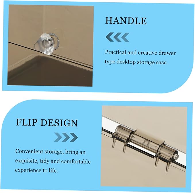 Acrylic Desktop Cosmetic Organizer Transparent Drawer Storage Box for Makeup Sundries Skincare Stylish and Chic Design for Home Office Use