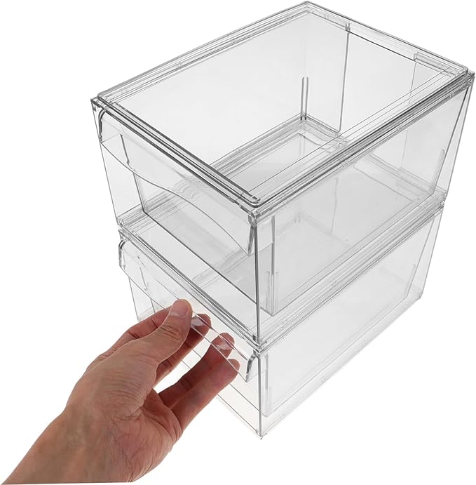 Space-saving Acrylic Cosmetic Box Drawer Makeup Organizer for Bathroom Desk Organizer Storage Bins