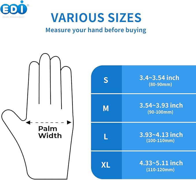 EDI Disposable Vinyl Gloves