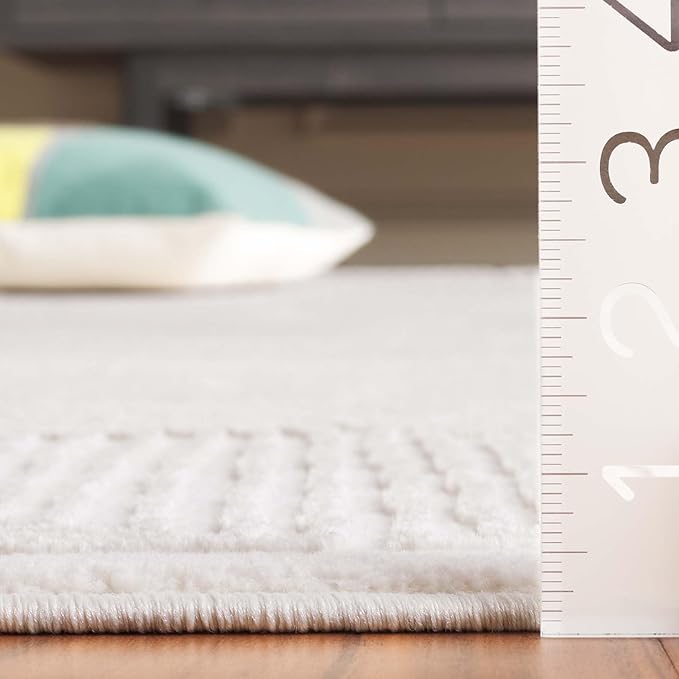 SAFAVIEH Prestige Collection Runner Rug - 2' x 7', Ivory & Beige, Non-Shedding & Easy Care, Ideal for High Traffic Areas in Living Room, Bedroom, Dining (PTE120A-27)