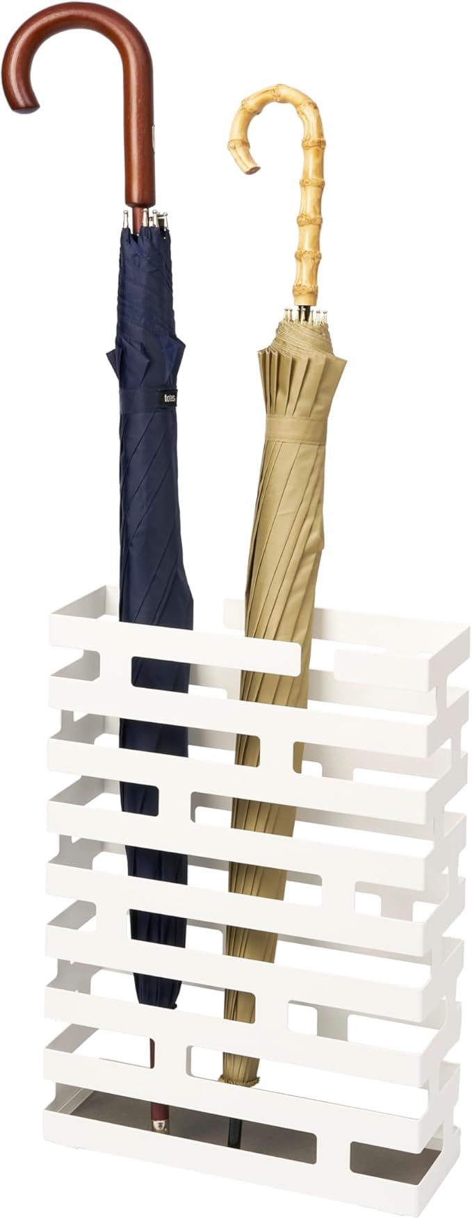 YAMAZAKI Home Brick Umbrella Stand - Storage For Umbrellas & Walking Canes - Steel - Holds 8 Umbrellas