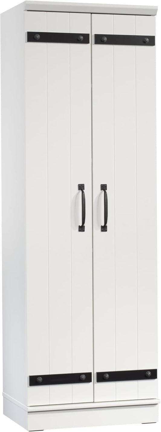 Sauder HomePlus 2-Door Kitchen Pantry Cabinet/Pantry cabinets, Soft White Finish
