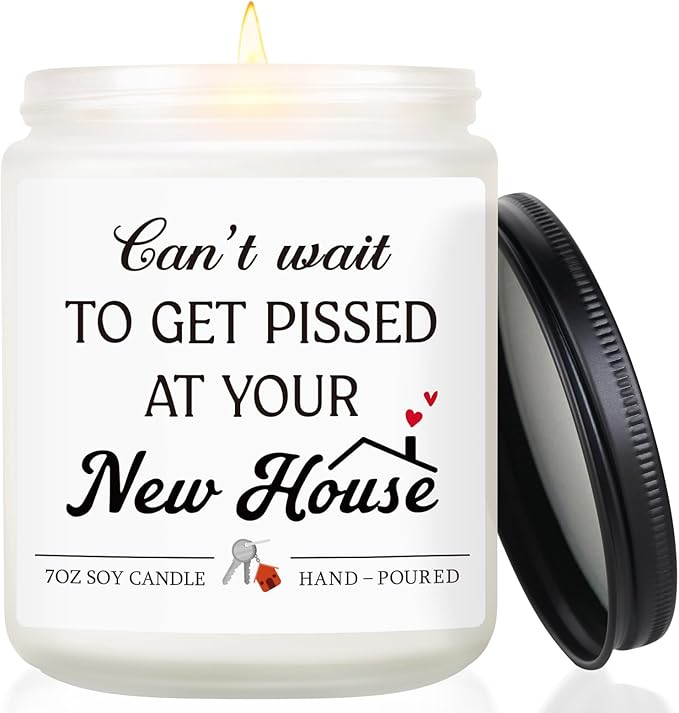 Funny House Warming Gifts New Home Gift Ideas Housewarming Gifts for Women Men Couple New Homeowner Must Haves First Apartment Essentials Closing Gift for Home Buyers Housewarming Candle