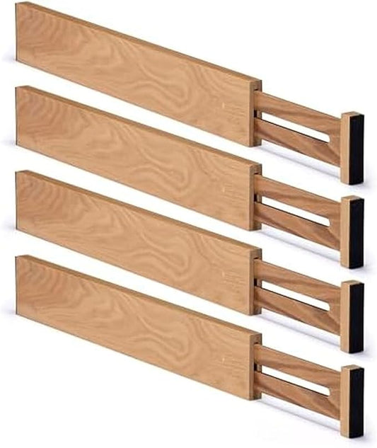 Copco Kitchen Drawer Dividers, Sprin Loaded, Utensil Organizers, Adjustable Drawer Dividers