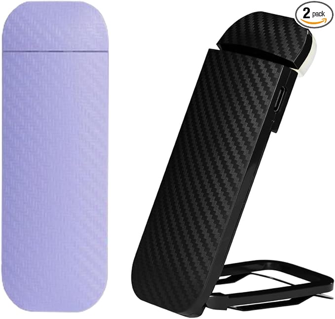 Book Reading Light, 2 Pack Rechargeable Clip on Booklight, Eye Caring 3 Color Temperatures & 5 Brightness Levels, Night Use for Bed, Long Lasting, Reading at Night in Bed, Purple+Black