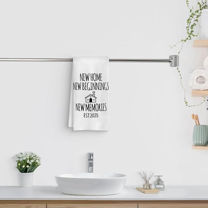 Housewarming Gifts 2025 Kitchen Towels, House Warming Gifts New Home House Apartment, Gift for New Homeowners, Housewarming Decorations, 16x24 Inch
