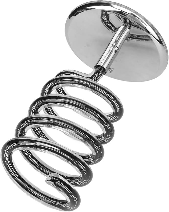 DAUERHAFT Spiral Hair Dryer Holder hair dryer holder Acrylic Spiral Blower Stand Protect Counter Top Heat Space Saving for Bathroom Hair Dryer Stands hair dryer holder Hair Dryer Stands