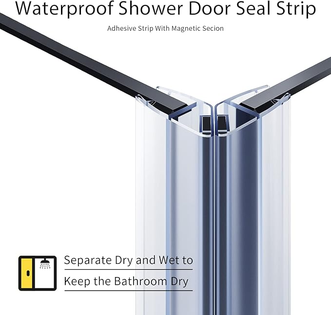 SUNNY SHOWER Corner Shower Door 34 in.D x 34 in. W x 72 in. H Opening Sliding Shower Enclosure 1/4 inch inch Tempered Glass Framed Sliding Shower Stalls in Black Double Sliding Shower Door