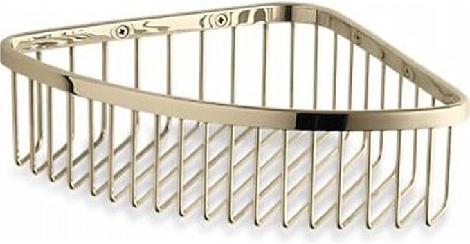Kohler K-1897-AF 11-5/8" x 8-1/6" x 3" Large Corner Shower Basket French Gold