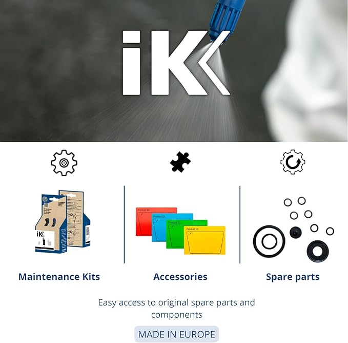 IK ALK Pro 12 – Heavy-Duty Sprayer for Alkalines, Alcohols & Ketones – 2 Gal Pump Sprayer – Adjustable Nozzle, Safety Lock, Shoulder Strap – Ideal for Industrial Cleaning & Disinfection