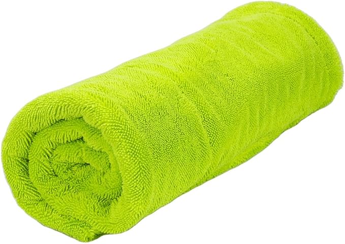 Universal Car Drying Towel 30” x 30” — 1600GSM Plush Double-Sided Microfiber — Super Absorbent Rinse-Free Drying Towel for Car Wash & Detailing — Scratch-Free, Lint-Free Auto Care Cloth