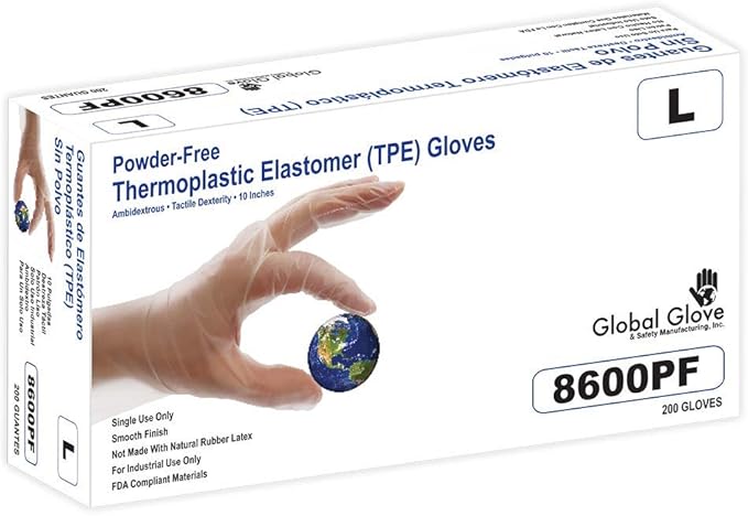 Global Glove 8600PF Thermoplastic Elastomer (TPE) size