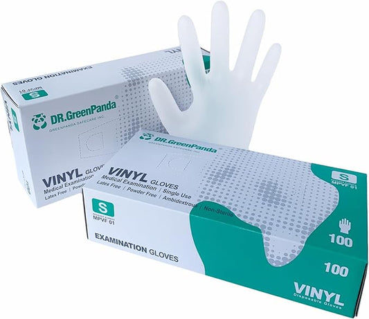 Clear Vinyl Disposable Gloves Food Safe Latex Free Powder Free for Cooking Cleaning Food Service GPVF or MPVF