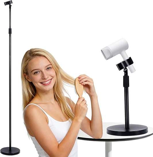 INNOLIFE 73 inch Reach Hair Dryer Holder - Hands-Free Mount, Universal Fit for Bathroom Organization & Cord Management