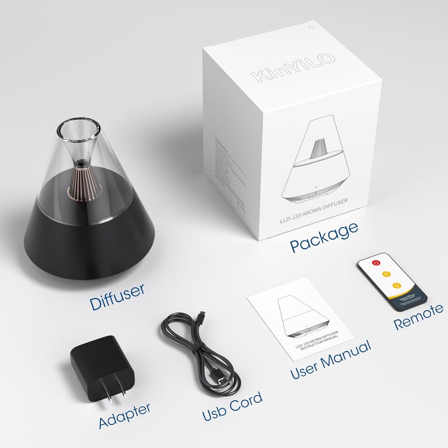Ultrasonic Essential Oil Diffuser with Candle Night Light
