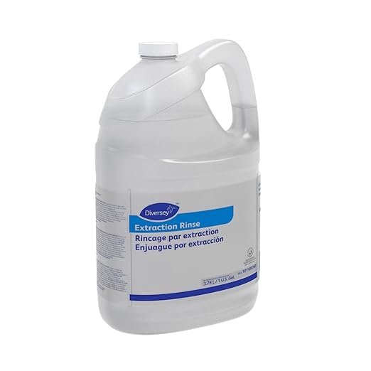 Diversey 101109760 Extraction Rinse for Carpet Extraction Machines, Removes Hard Water Deposits & Soap Residue, Fruity Floral Scent, Liquid Concentrate, 1-Gallon