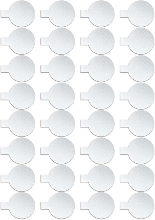 32 Pcs Write On Wire Labels - White, 1.3'' Diameter for Cable Management