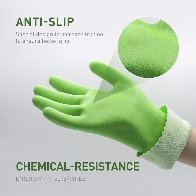 Chemical Gloves, Heavy Duty Cleaning Gloves