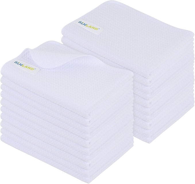 Kitchen Towel Premium Sublimation Blank Towels Fast Drying Tea Towel Polyester Dish Towels for Drying Dishes16 Inch X 24 Inch 20 Pack