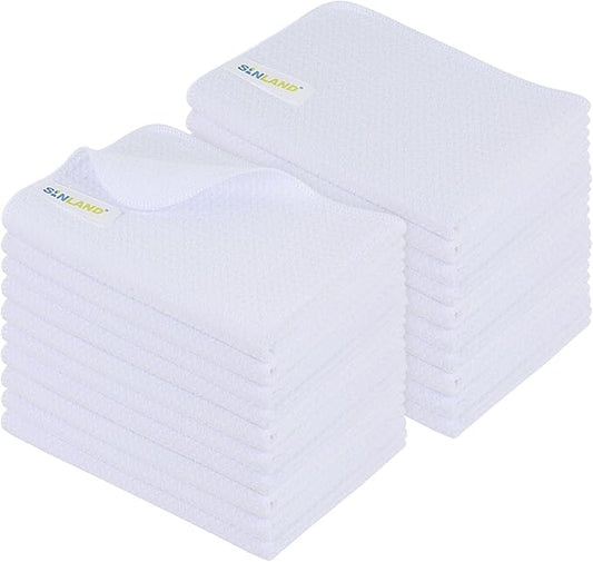 Kitchen Towel Premium Sublimation Blank Towels Fast Drying Tea Towel Polyester Dish Towels for Drying Dishes16 Inch X 24 Inch 20 Pack