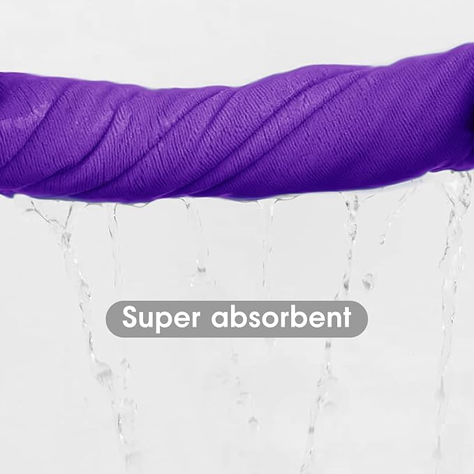 Microfiber Bath Towels, 2 Pack Extra Large Microfiber Towel for Body, 30" x 60", Oversized, Ultra Soft, Super Absorbent, Fast Drying, Perfect for Bathroom, Shower, Sauna, Yoga, Gym, Violet