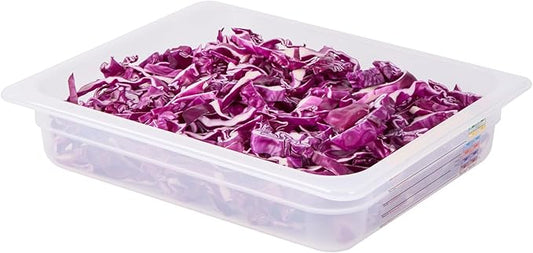 Restaurantware Food Storage Container 10 Pack of 12.7 x 10.3 x 2.5 Inches Plastic Stackable Storage Box White Reusable Label Container Dishwasher Safe For Restaurants And Kitchens