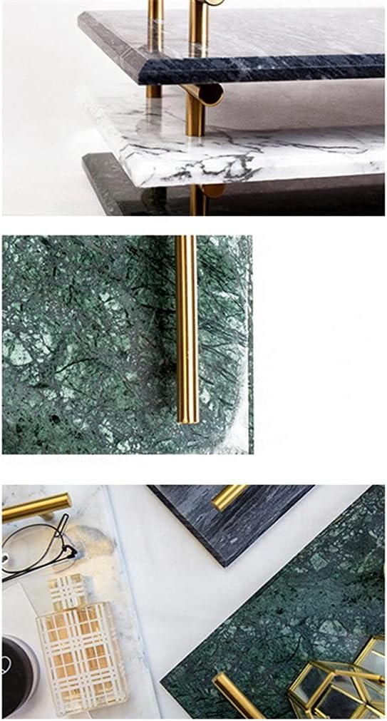 Home Nordic Style Marble Shelf Storage Tray Bathroom Wash Tray Exquisite Cup Tray Decoration Accessories (Color : D) (D)