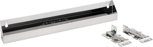 Rev-A-Shelf Tip-Out Sink Front Tray and Organizer with Hinges for 21 1/4" W Sink Base Cabinet Opening, Stainless Steel, 6541-19-52