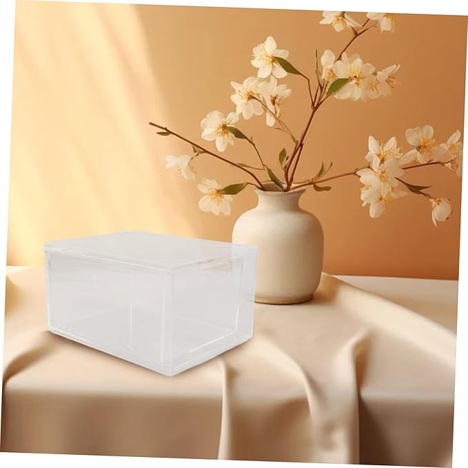 3pcs Stackable Clear Drawer Organizer for Makeup and Office Supplies Transparent Storage Box Drawer Design for Cosmetics Stationery and