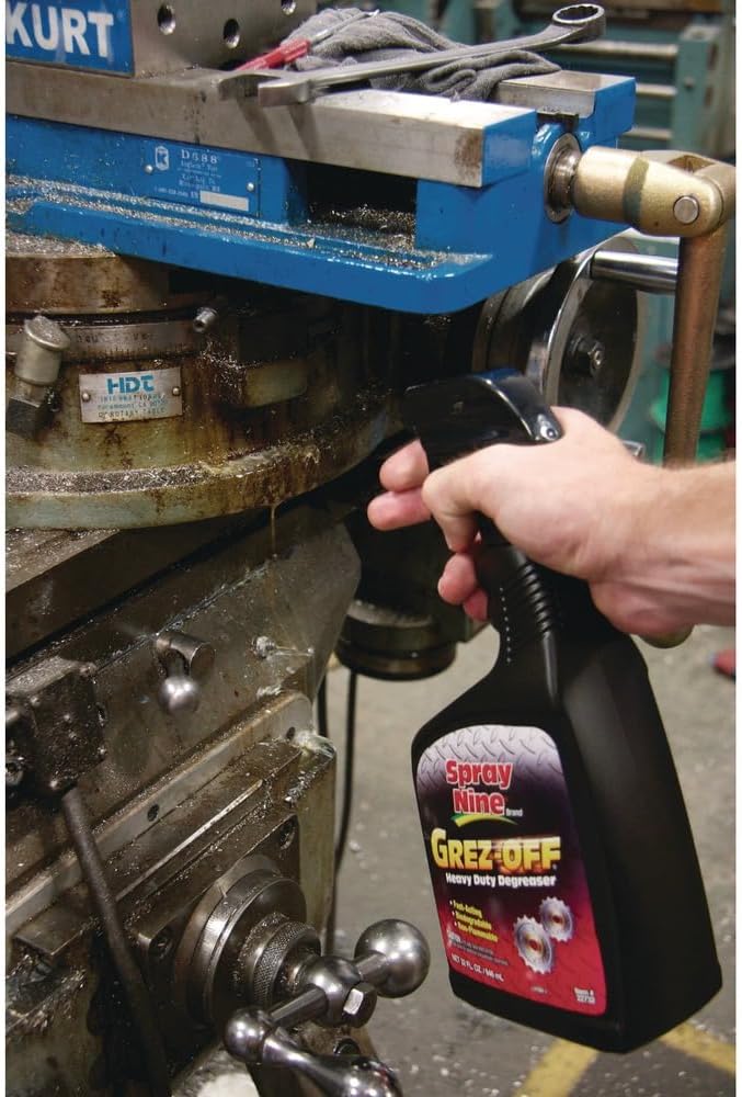 Spray Nine 22732 Grez-off Heavy-Duty Degreaser, 32oz Spray Bottle, 12/Carton
