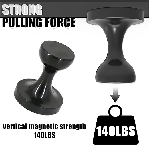 Coat Magnetic Hooks Heavy Duty Magnet Hanger, Magnet Hooks with Rare Earth Neodymium for Home, Office, Workplace or Traveling(D36 Black-4)