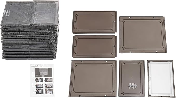 12 Pack Black Brown Shoe Boxs, Acrylic Shoe Storage Box W/ Magnetic Door, Front Door Opening, Stackable Shoe Container, Multifunctional Sneaker Organizer, Acrylic Shoe Display Case 10.63*13.58*7.48in