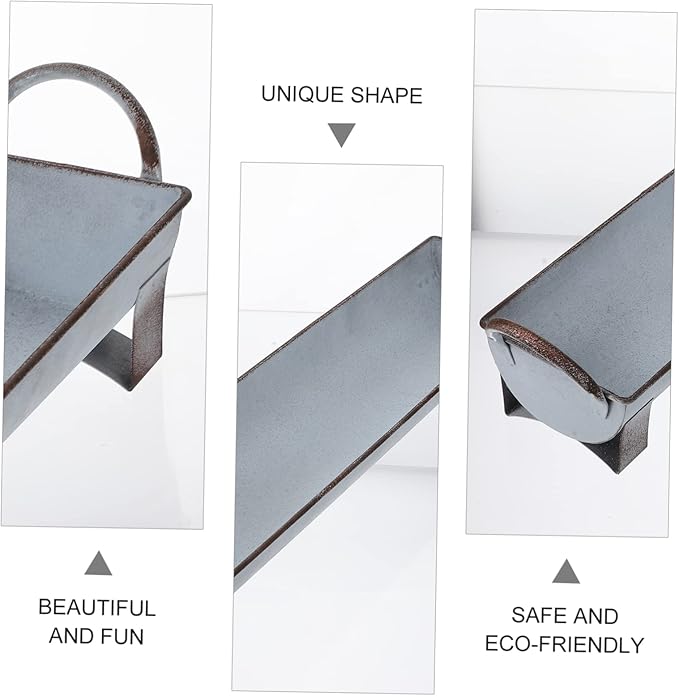 Long Storage Tray Minimalist Iron Organizer with Handles for Desktop Sundries Storage Container for Home Office Kitchen Bathroom