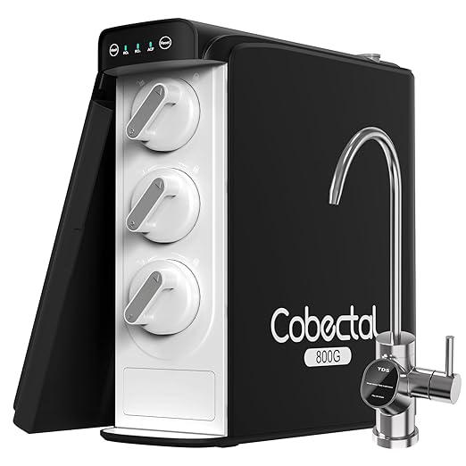 Under Sink Reverse Osmosis System,TDS PFOS&PFOA Reduce, 800GPD Under Counter Ro System,3:1 Pure to Drain,11 Stage Tankless Reverse Osmosis Water Filter,Smart LED Faucet