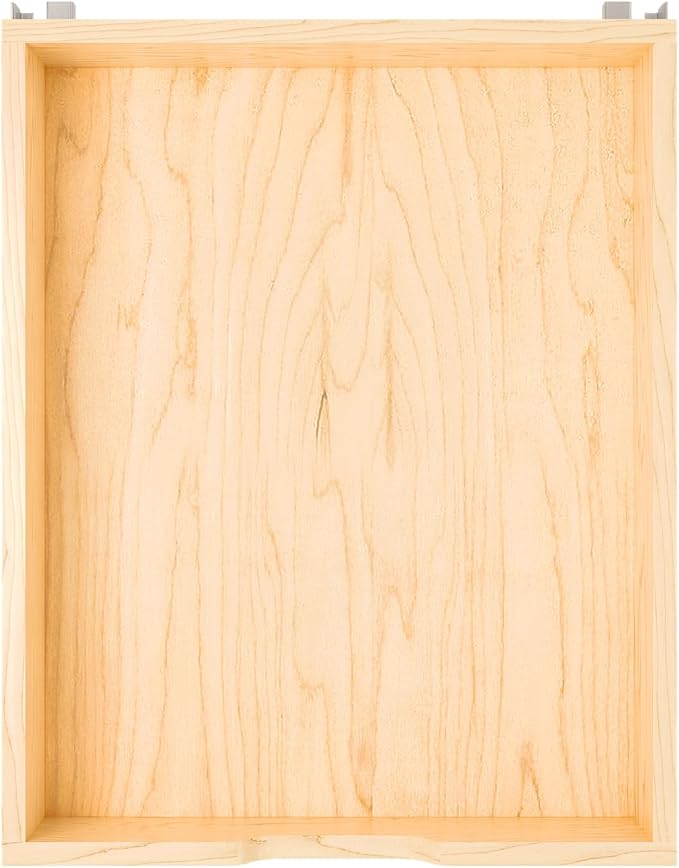 Rev-A-Shelf Standard Pullout Kitchen Cabinet Organizer and Drawer Box with Soft-Close for 21" Base and 17.75" W Cabinet Opening, Wood, 4WDB-18SC-1