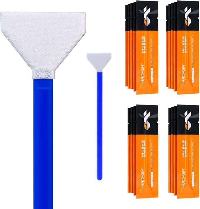 10Pcs Microfiber Cloths & 20 Pcs Full-Frame Sensors Cleaning Swabs