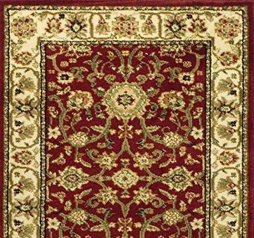 SAFAVIEH Lyndhurst Collection Runner Rug - 2'3" x 6', Red & Ivory, Traditional Oriental Design, Non-Shedding & Easy Care, Ideal for High Traffic Areas in Living Room, Bedroom (LNH212F)