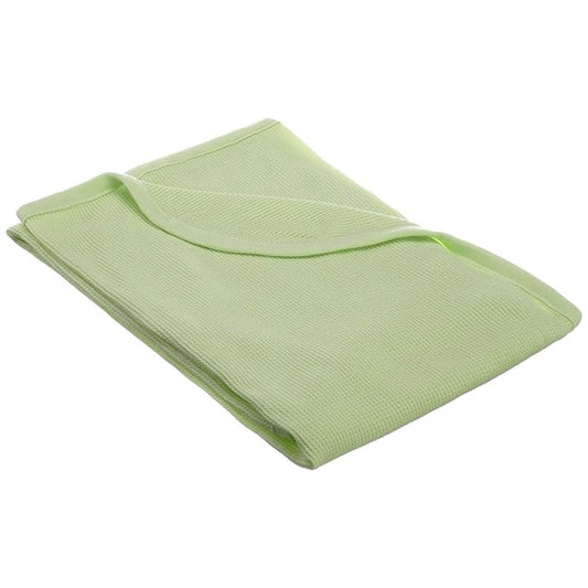 American Baby Company 100% Cotton Thermal Waffle Swaddle Blanket (30" x 40"), Soft, Breathable & Stretchy, Celery, for Boys and Girls, Perfect for Swaddling, Travel and Gifting