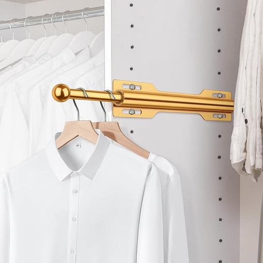 FIRJOY 12" Valet Rod for Closet Pull Out (1 Pack, Orange)