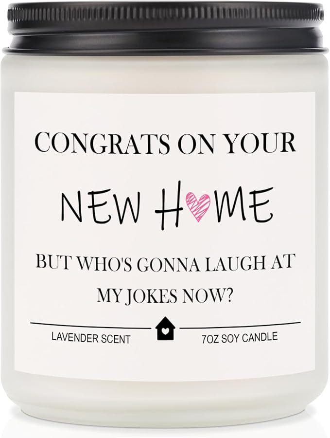 BeauGift House Warming Gifts New Home, Funny Housewarming Candle Gift Ideas, New Apartment Essentials for Women Men Home Owner Friends Moving Away, 7 oz, Lavender