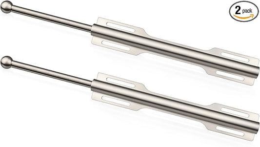 FIRJOY 12" Valet Rod for Closet Pull Out (2 Pack, Brushed Nickel)