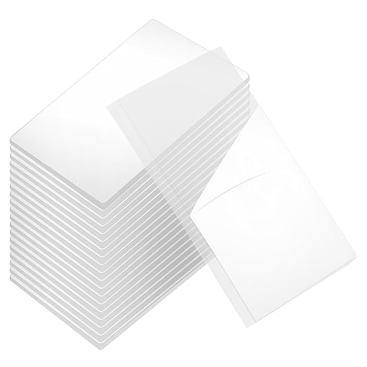 uxcell 100Pcs Double Sided Adhesive Pads, 1.38" x 0.98" Clear Removable Heavy Duty Mounting Tape Picture Hanging Sticky Adhesive Pad for Wall, Poster Picture, DIY Craft